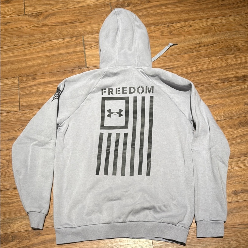 Under Armour Light Gray Freedom Hoodie